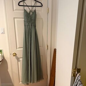 Kennedy Blue Bridesmaid dress in Moss size 2